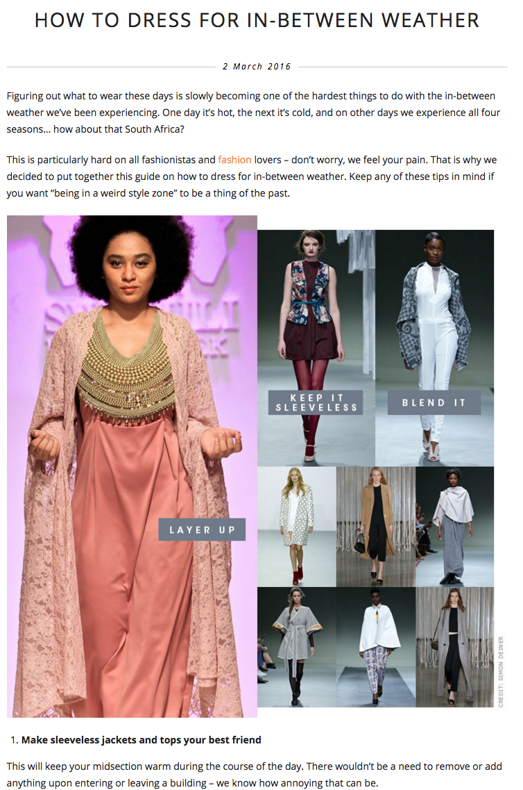 How to dress for in between weather Jet Online